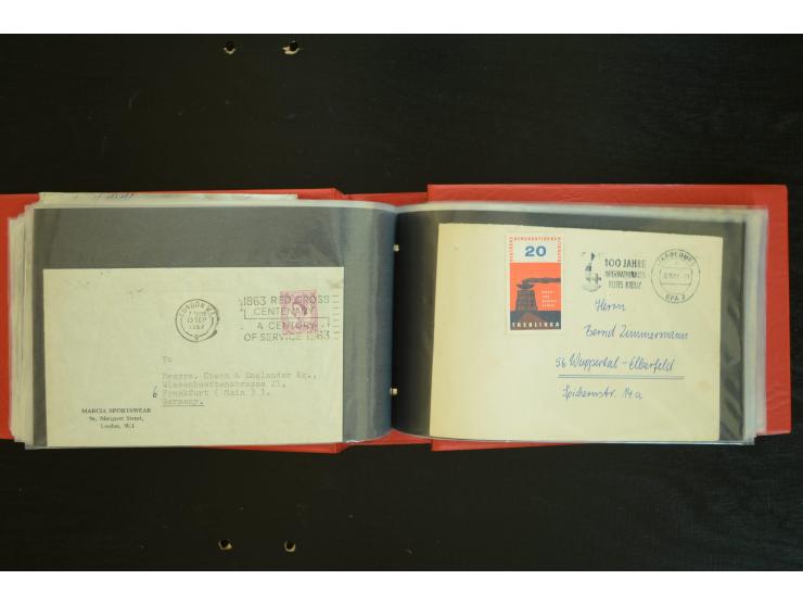  ROTES KREUZ: 1872/1990, umfangreicher Bestand mit einigen hundert Briefen, dabei viel Feldpost- und KGF-Belege, Sonder- und 