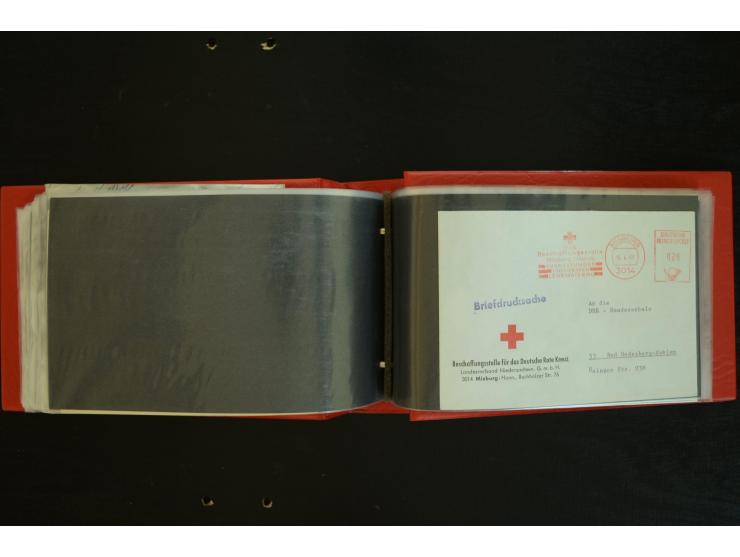  ROTES KREUZ: 1872/1990, umfangreicher Bestand mit einigen hundert Briefen, dabei viel Feldpost- und KGF-Belege, Sonder- und 
