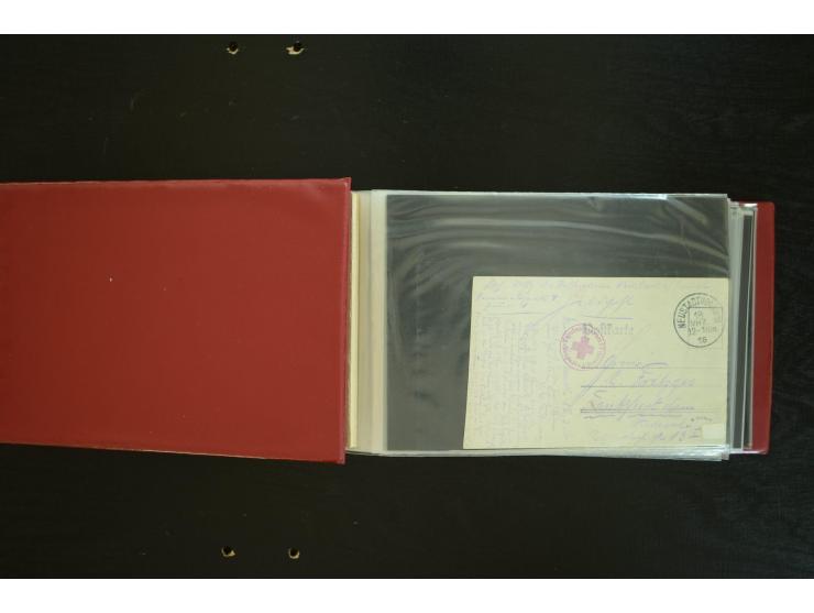  ROTES KREUZ: 1872/1990, umfangreicher Bestand mit einigen hundert Briefen, dabei viel Feldpost- und KGF-Belege, Sonder- und 