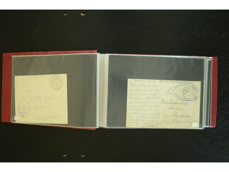  ROTES KREUZ: 1872/1990, umfangreicher Bestand mit einigen hundert Briefen, dabei viel Feldpost- und KGF-Belege, Sonder- und 