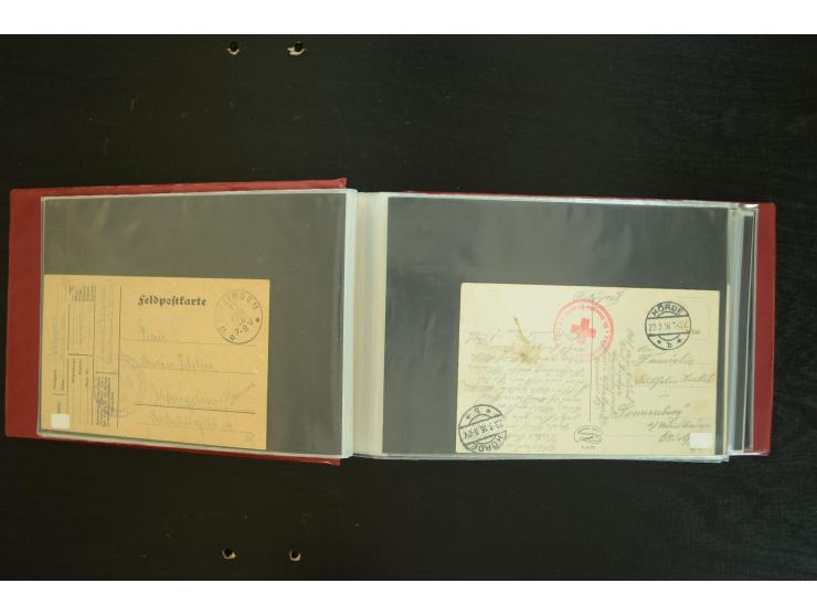  ROTES KREUZ: 1872/1990, umfangreicher Bestand mit einigen hundert Briefen, dabei viel Feldpost- und KGF-Belege, Sonder- und 