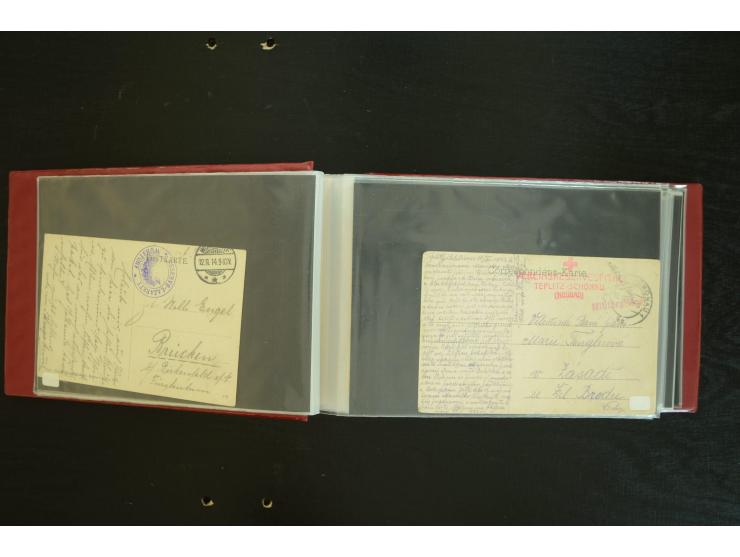  ROTES KREUZ: 1872/1990, umfangreicher Bestand mit einigen hundert Briefen, dabei viel Feldpost- und KGF-Belege, Sonder- und 