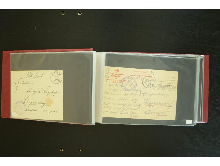  ROTES KREUZ: 1872/1990, umfangreicher Bestand mit einigen hundert Briefen, dabei viel Feldpost- und KGF-Belege, Sonder- und 