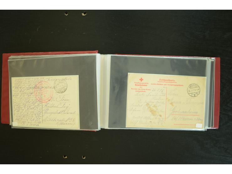 ROTES KREUZ: 1872/1990, umfangreicher Bestand mit einigen hundert Briefen, dabei viel Feldpost- und KGF-Belege, Sonder- und 