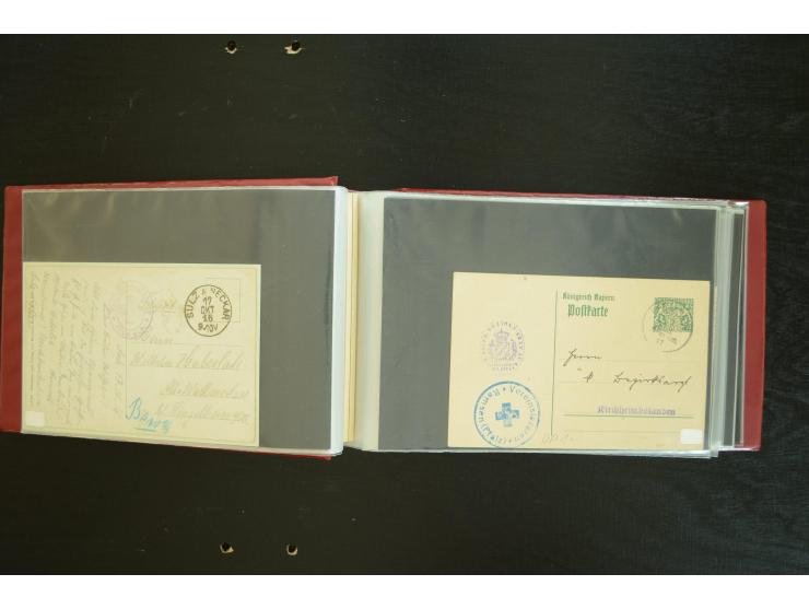  ROTES KREUZ: 1872/1990, umfangreicher Bestand mit einigen hundert Briefen, dabei viel Feldpost- und KGF-Belege, Sonder- und 