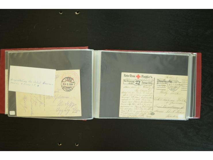  ROTES KREUZ: 1872/1990, umfangreicher Bestand mit einigen hundert Briefen, dabei viel Feldpost- und KGF-Belege, Sonder- und 