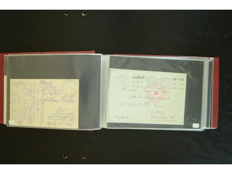  ROTES KREUZ: 1872/1990, umfangreicher Bestand mit einigen hundert Briefen, dabei viel Feldpost- und KGF-Belege, Sonder- und 