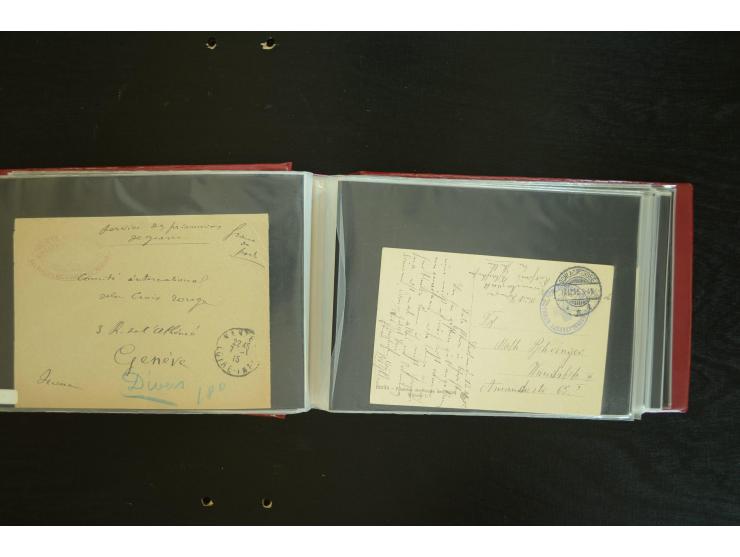  ROTES KREUZ: 1872/1990, umfangreicher Bestand mit einigen hundert Briefen, dabei viel Feldpost- und KGF-Belege, Sonder- und 