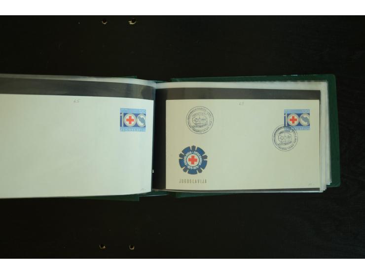  ROTES KREUZ: 1872/1990, umfangreicher Bestand mit einigen hundert Briefen, dabei viel Feldpost- und KGF-Belege, Sonder- und 