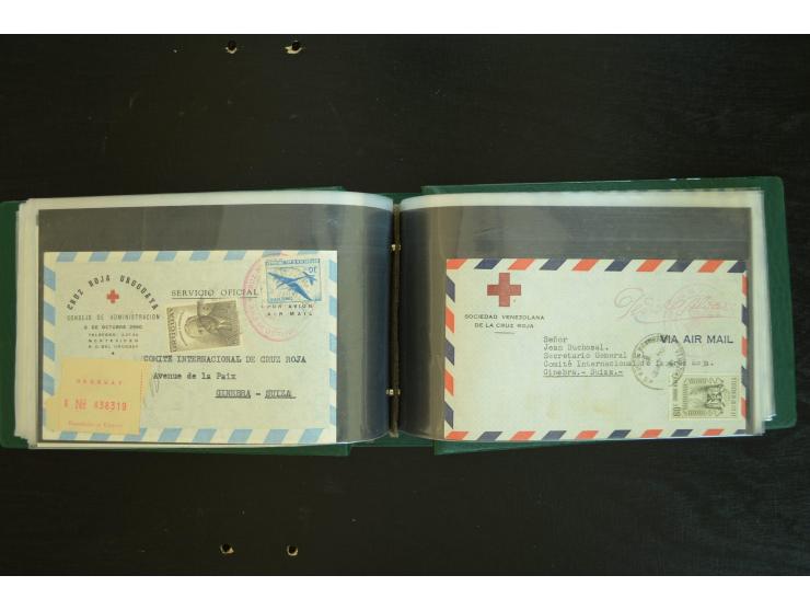  ROTES KREUZ: 1872/1990, umfangreicher Bestand mit einigen hundert Briefen, dabei viel Feldpost- und KGF-Belege, Sonder- und 