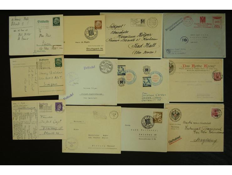  ROTES KREUZ: 1872/1990, umfangreicher Bestand mit einigen hundert Briefen, dabei viel Feldpost- und KGF-Belege, Sonder- und 