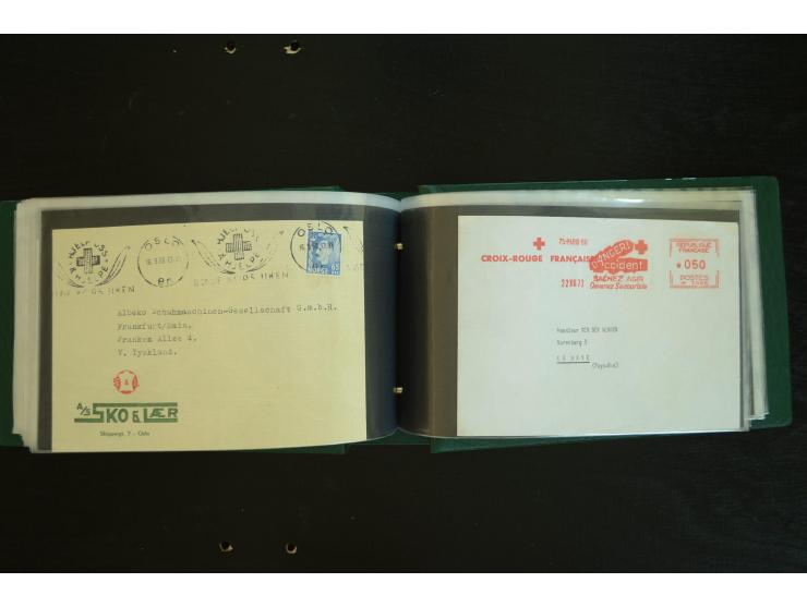  ROTES KREUZ: 1872/1990, umfangreicher Bestand mit einigen hundert Briefen, dabei viel Feldpost- und KGF-Belege, Sonder- und 
