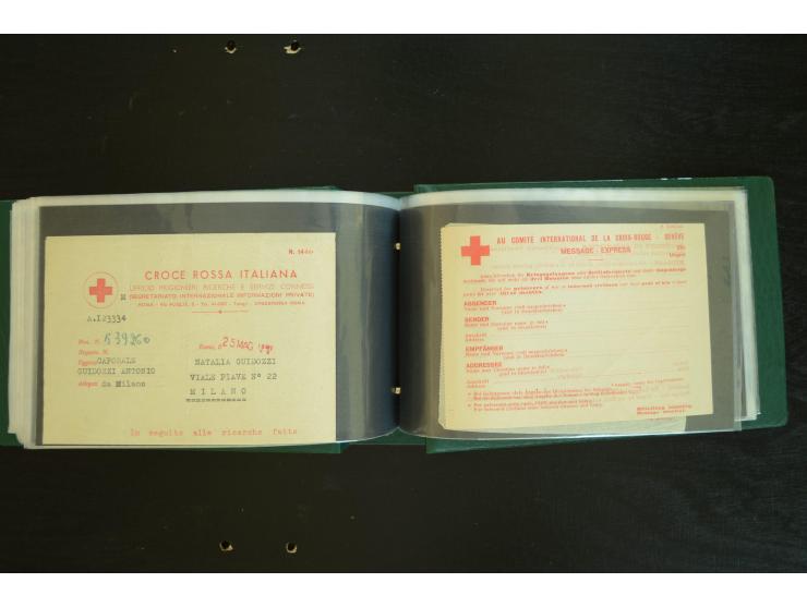  ROTES KREUZ: 1872/1990, umfangreicher Bestand mit einigen hundert Briefen, dabei viel Feldpost- und KGF-Belege, Sonder- und 