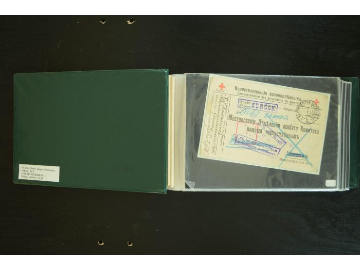  ROTES KREUZ: 1872/1990, umfangreicher Bestand mit einigen hundert Briefen, dabei viel Feldpost- und KGF-Belege, Sonder- und 