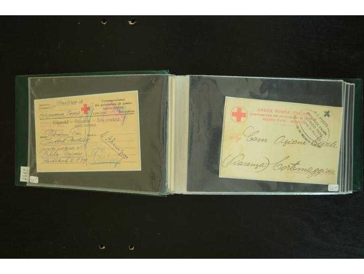  ROTES KREUZ: 1872/1990, umfangreicher Bestand mit einigen hundert Briefen, dabei viel Feldpost- und KGF-Belege, Sonder- und 