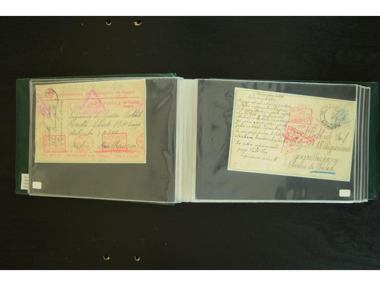  ROTES KREUZ: 1872/1990, umfangreicher Bestand mit einigen hundert Briefen, dabei viel Feldpost- und KGF-Belege, Sonder- und 