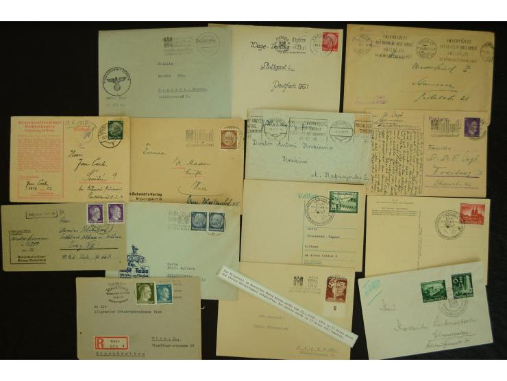  ROTES KREUZ: 1872/1990, umfangreicher Bestand mit einigen hundert Briefen, dabei viel Feldpost- und KGF-Belege, Sonder- und 