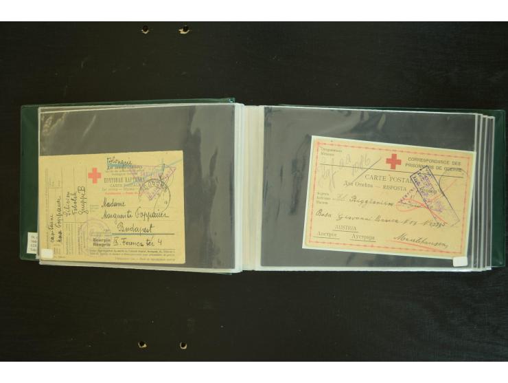  ROTES KREUZ: 1872/1990, umfangreicher Bestand mit einigen hundert Briefen, dabei viel Feldpost- und KGF-Belege, Sonder- und 