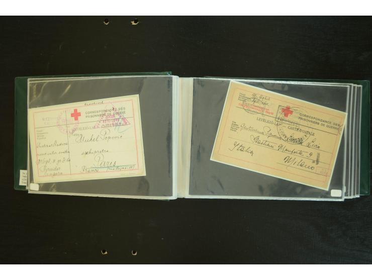  ROTES KREUZ: 1872/1990, umfangreicher Bestand mit einigen hundert Briefen, dabei viel Feldpost- und KGF-Belege, Sonder- und 