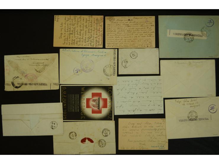  ROTES KREUZ: 1872/1990, umfangreicher Bestand mit einigen hundert Briefen, dabei viel Feldpost- und KGF-Belege, Sonder- und 