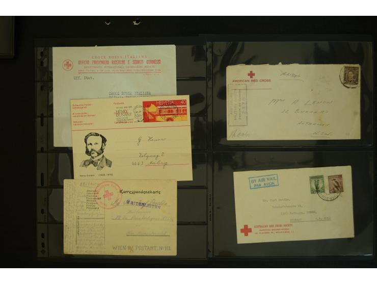  ROTES KREUZ: 1872/1990, umfangreicher Bestand mit einigen hundert Briefen, dabei viel Feldpost- und KGF-Belege, Sonder- und 