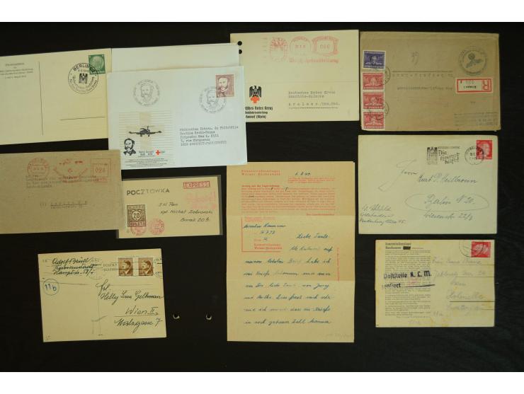  ROTES KREUZ: 1872/1990, umfangreicher Bestand mit einigen hundert Briefen, dabei viel Feldpost- und KGF-Belege, Sonder- und 