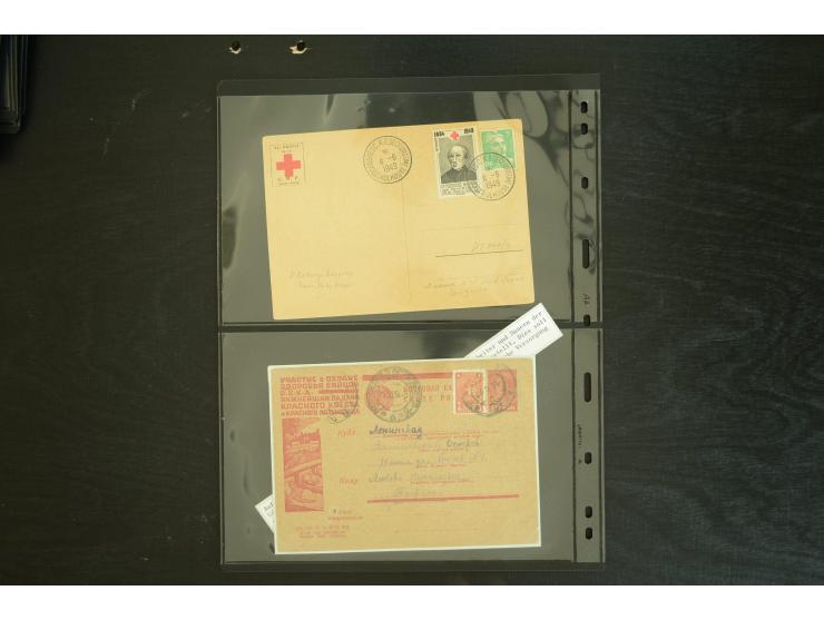  ROTES KREUZ: 1872/1990, umfangreicher Bestand mit einigen hundert Briefen, dabei viel Feldpost- und KGF-Belege, Sonder- und 