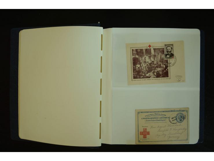  ROTES KREUZ: 1872/1990, umfangreicher Bestand mit einigen hundert Briefen, dabei viel Feldpost- und KGF-Belege, Sonder- und 