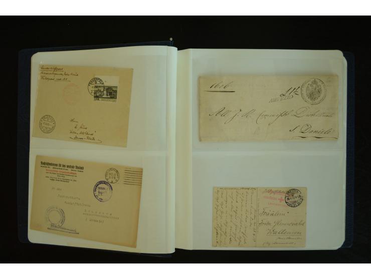  ROTES KREUZ: 1872/1990, umfangreicher Bestand mit einigen hundert Briefen, dabei viel Feldpost- und KGF-Belege, Sonder- und 