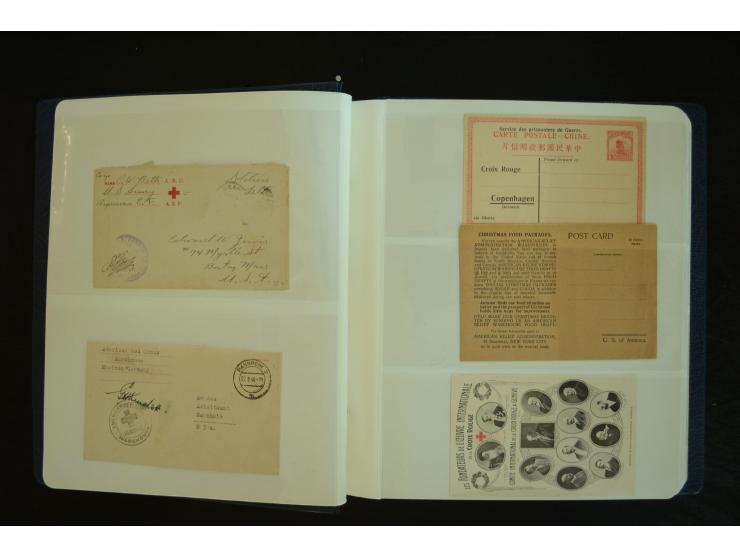  ROTES KREUZ: 1872/1990, umfangreicher Bestand mit einigen hundert Briefen, dabei viel Feldpost- und KGF-Belege, Sonder- und 