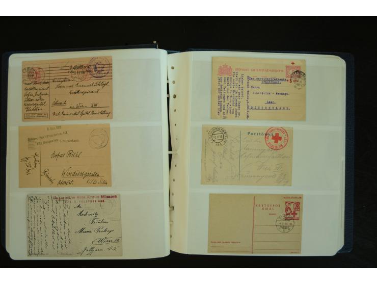 ROTES KREUZ: 1872/1990, umfangreicher Bestand mit einigen hundert Briefen, dabei viel Feldpost- und KGF-Belege, Sonder- und 