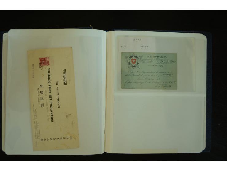  ROTES KREUZ: 1872/1990, umfangreicher Bestand mit einigen hundert Briefen, dabei viel Feldpost- und KGF-Belege, Sonder- und 