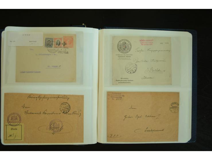  ROTES KREUZ: 1872/1990, umfangreicher Bestand mit einigen hundert Briefen, dabei viel Feldpost- und KGF-Belege, Sonder- und 