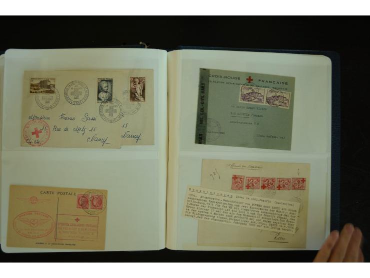  ROTES KREUZ: 1872/1990, umfangreicher Bestand mit einigen hundert Briefen, dabei viel Feldpost- und KGF-Belege, Sonder- und 