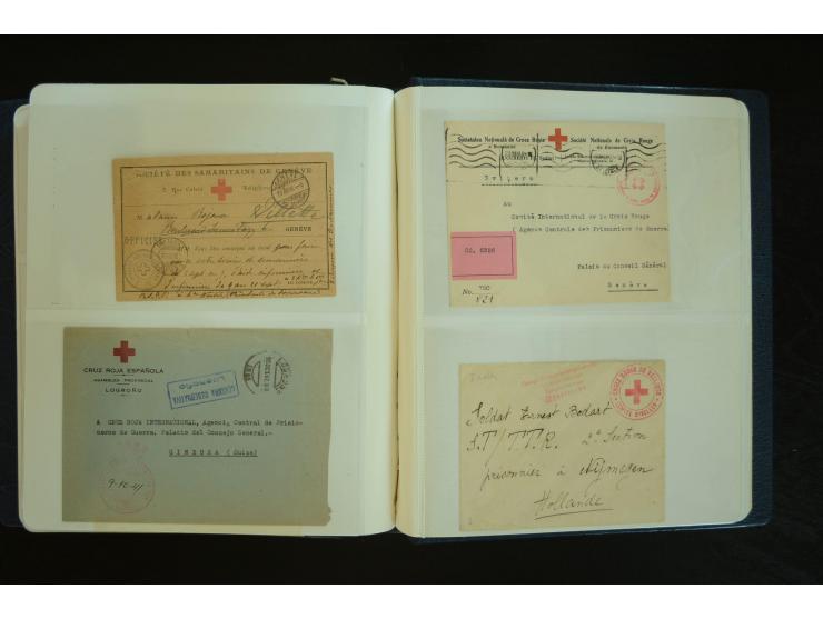  ROTES KREUZ: 1872/1990, umfangreicher Bestand mit einigen hundert Briefen, dabei viel Feldpost- und KGF-Belege, Sonder- und 