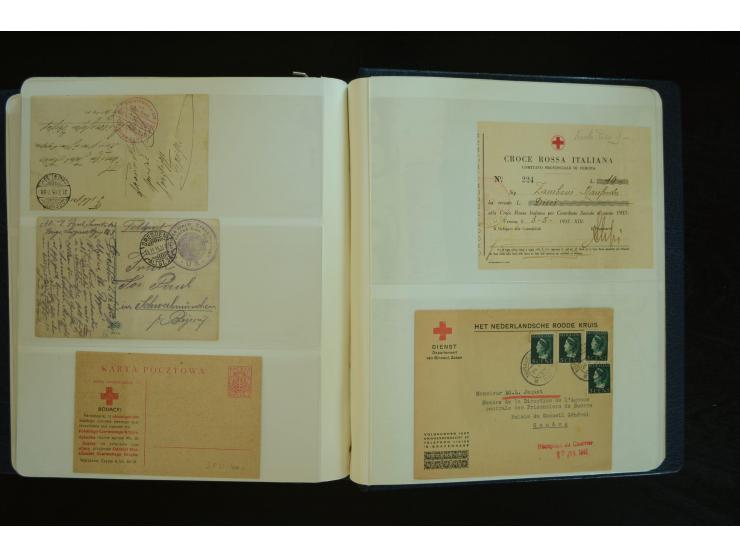  ROTES KREUZ: 1872/1990, umfangreicher Bestand mit einigen hundert Briefen, dabei viel Feldpost- und KGF-Belege, Sonder- und 