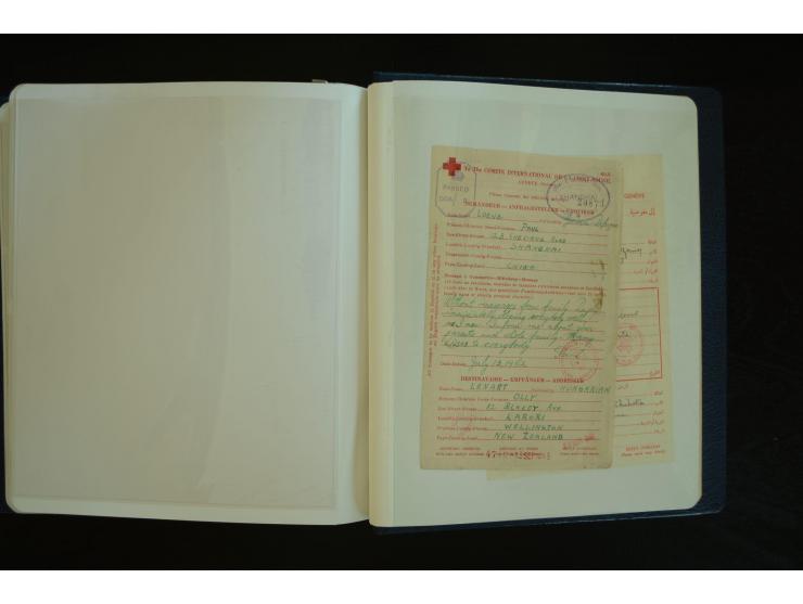  ROTES KREUZ: 1872/1990, umfangreicher Bestand mit einigen hundert Briefen, dabei viel Feldpost- und KGF-Belege, Sonder- und 