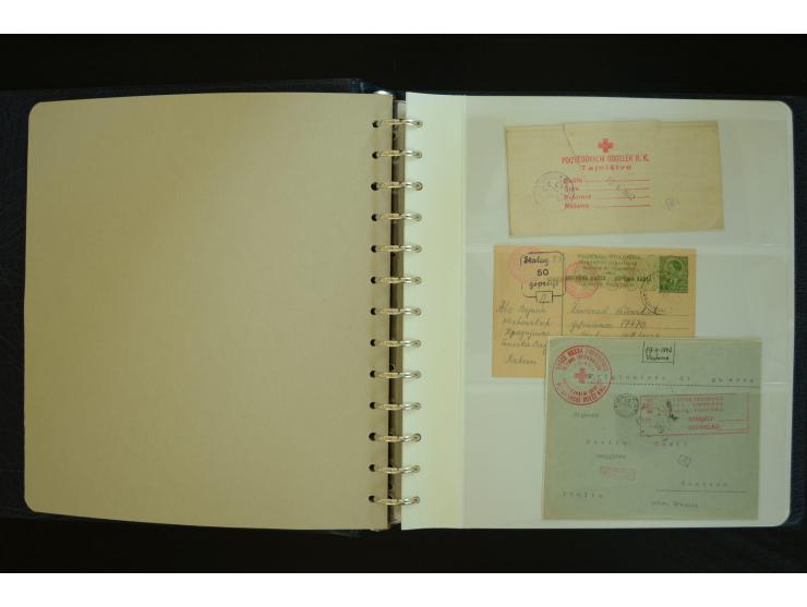 ROTES KREUZ: 1872/1990, umfangreicher Bestand mit einigen hundert Briefen, dabei viel Feldpost- und KGF-Belege, Sonder- und 