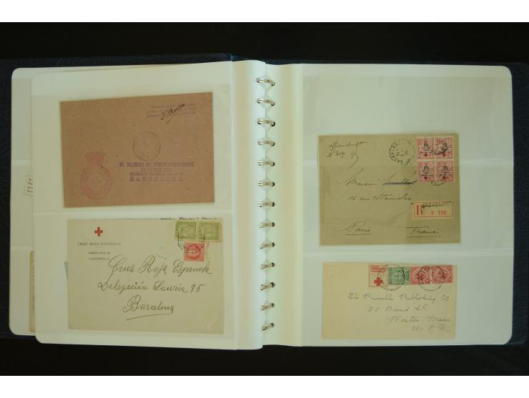  ROTES KREUZ: 1872/1990, umfangreicher Bestand mit einigen hundert Briefen, dabei viel Feldpost- und KGF-Belege, Sonder- und 