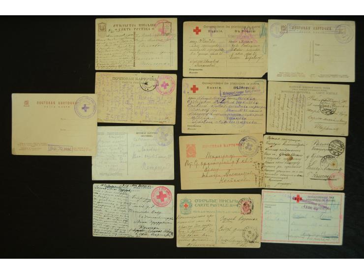 ROTES KREUZ: 1872/1990, umfangreicher Bestand mit einigen hundert Briefen, dabei viel Feldpost- und KGF-Belege, Sonder- und 