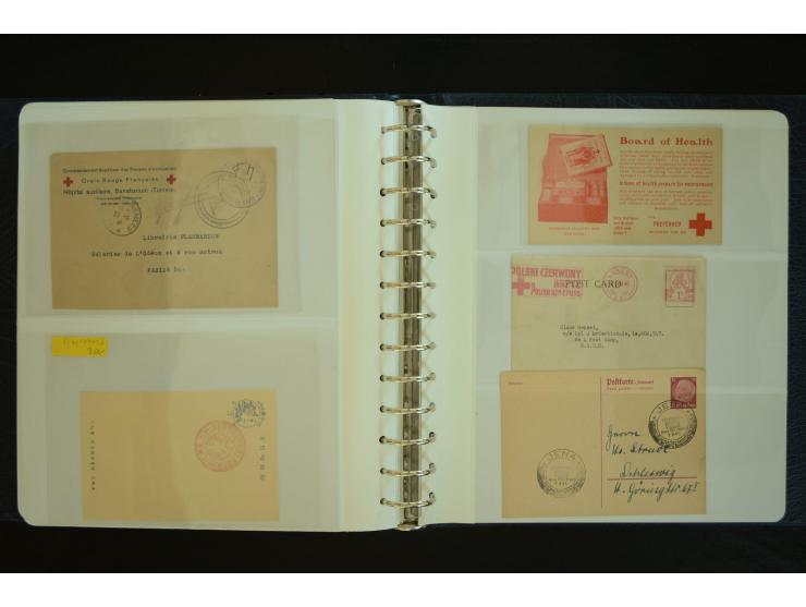  ROTES KREUZ: 1872/1990, umfangreicher Bestand mit einigen hundert Briefen, dabei viel Feldpost- und KGF-Belege, Sonder- und 
