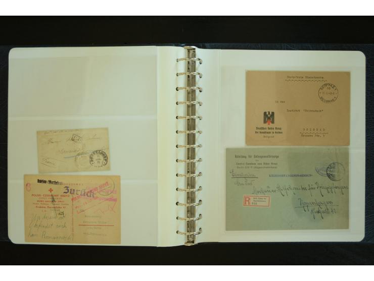  ROTES KREUZ: 1872/1990, umfangreicher Bestand mit einigen hundert Briefen, dabei viel Feldpost- und KGF-Belege, Sonder- und 