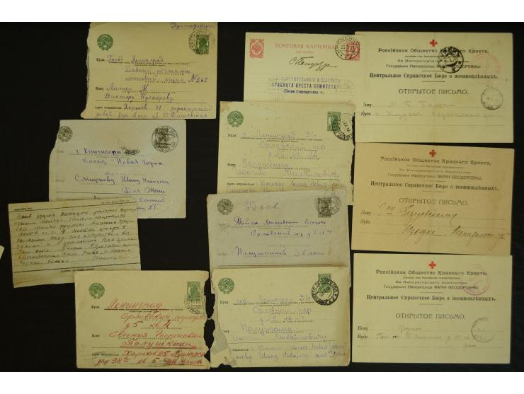  ROTES KREUZ: 1872/1990, umfangreicher Bestand mit einigen hundert Briefen, dabei viel Feldpost- und KGF-Belege, Sonder- und 