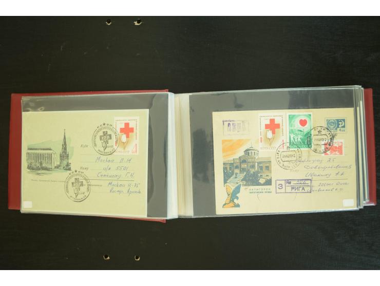  ROTES KREUZ: 1872/1990, umfangreicher Bestand mit einigen hundert Briefen, dabei viel Feldpost- und KGF-Belege, Sonder- und 