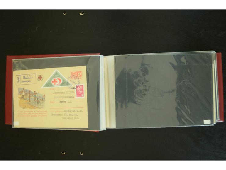  ROTES KREUZ: 1872/1990, umfangreicher Bestand mit einigen hundert Briefen, dabei viel Feldpost- und KGF-Belege, Sonder- und 