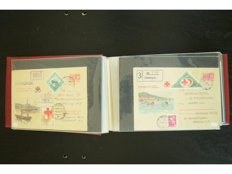  ROTES KREUZ: 1872/1990, umfangreicher Bestand mit einigen hundert Briefen, dabei viel Feldpost- und KGF-Belege, Sonder- und 