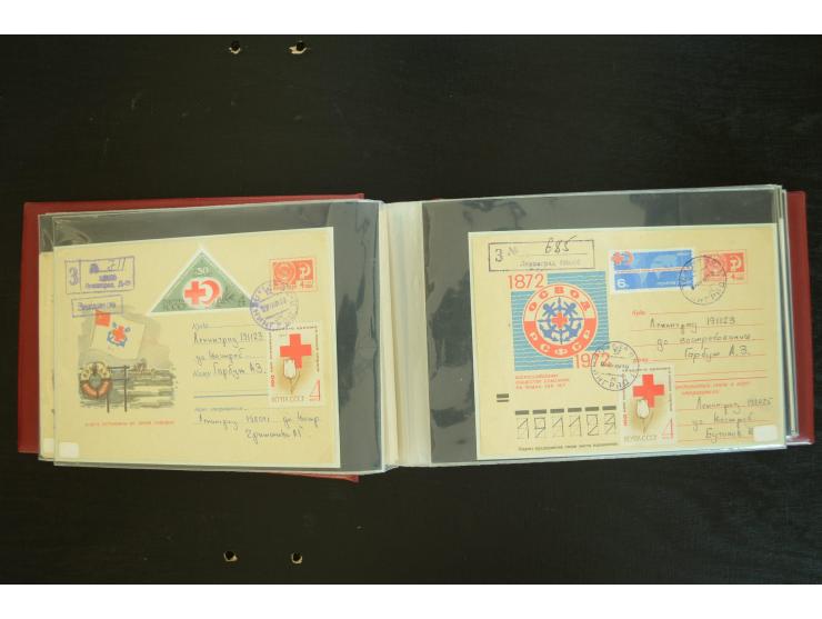  ROTES KREUZ: 1872/1990, umfangreicher Bestand mit einigen hundert Briefen, dabei viel Feldpost- und KGF-Belege, Sonder- und 