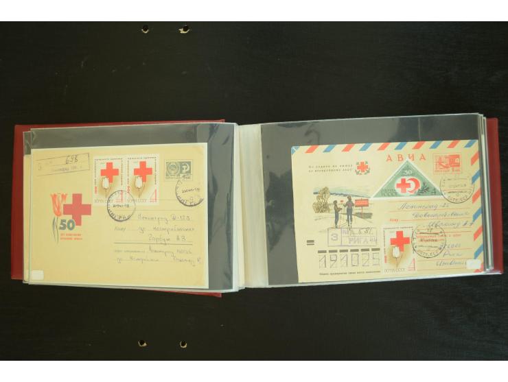  ROTES KREUZ: 1872/1990, umfangreicher Bestand mit einigen hundert Briefen, dabei viel Feldpost- und KGF-Belege, Sonder- und 