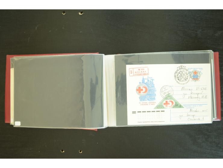  ROTES KREUZ: 1872/1990, umfangreicher Bestand mit einigen hundert Briefen, dabei viel Feldpost- und KGF-Belege, Sonder- und 