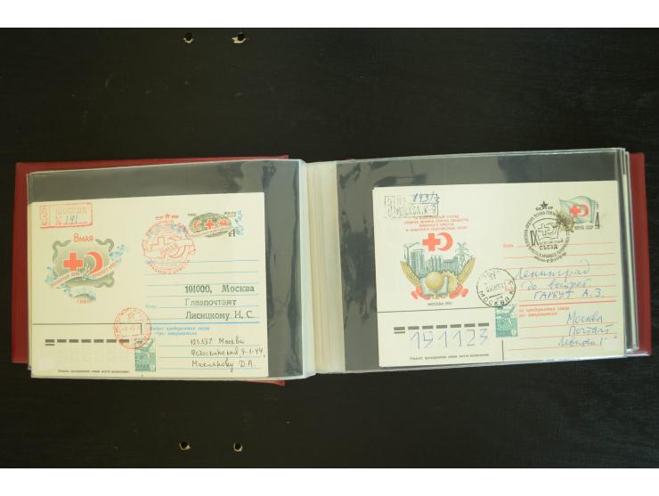  ROTES KREUZ: 1872/1990, umfangreicher Bestand mit einigen hundert Briefen, dabei viel Feldpost- und KGF-Belege, Sonder- und 